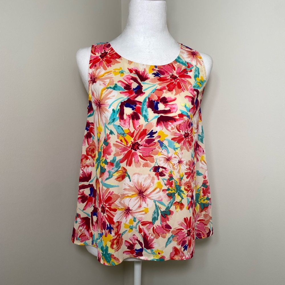 EVERLY Women’s Sleeveless Floral Cami Size Small